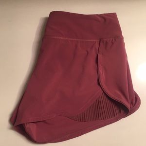 Lulu Lemon Speed Shorts with pleat detail